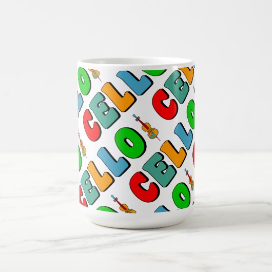 Colorful Cello Koffiemok (Center)