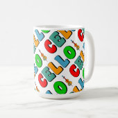 Colorful Cello Koffiemok (Voorkant rechts)