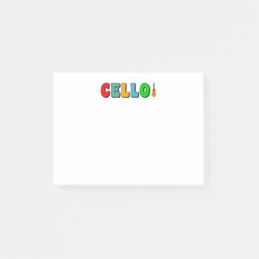 Colorful Cello Post-it® Notes (Voorkant)
