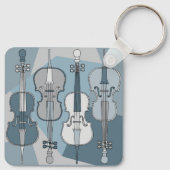 Colorful Cello Sleutelhanger (Achterkant)