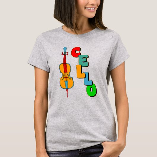 Colorful Cello T-shirt (Voorkant)