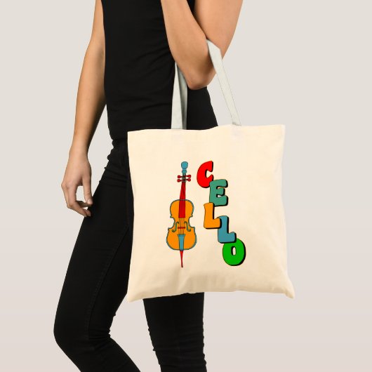Colorful Cello Tote Bag (Voorkant (product))