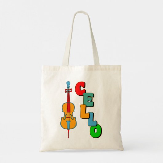 Colorful Cello Tote Bag (Achterkant)