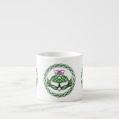 Colorful Celtic Knot Thistle Espresso Kop (Voorkant)