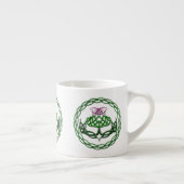 Colorful Celtic Knot Thistle Espresso Kop (Rechts)