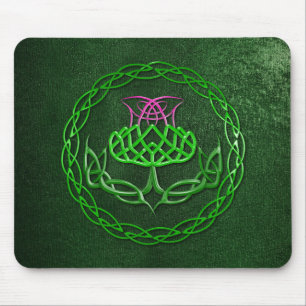 Colorful Celtic Knot Thistle Muismat