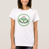 Colorful Celtic Knot Thistle T-shirt (Voorkant)