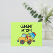 Colorful Cement Mixer Briefkaart (Staand voorkant)