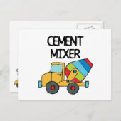 Colorful Cement Mixer Briefkaart (Voorkant / Achterkant)