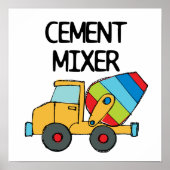 Colorful Cement Mixer Poster (Voorkant)