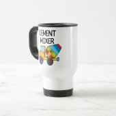 Colorful Cement Mixer Reisbeker (Voorkant links)