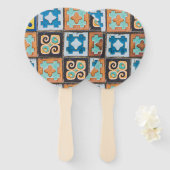 Colorful Ceramic Tiles Pattern-ontwerp Handwaaier (Voorkant en achterkant)