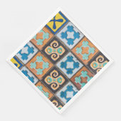 Colorful Ceramic Tiles Pattern-ontwerp Servet (Hoek)