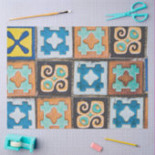 Colorful Ceramic Tiles Pattern-ontwerp Tissuepapier (Craft)