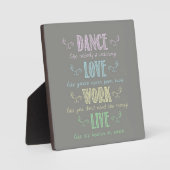 Colorful Chalk Board Style Quote Fotoplaat (Voorkant)
