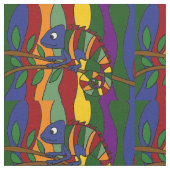 Colorful Chameleon Abstracte kunststof Stof (Close Up)