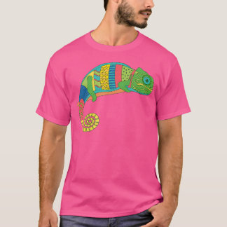 Colorful Chameleon Lizard T-shirt