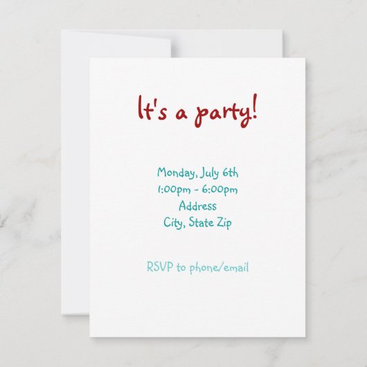 Colorful Chameleon Pattern Kaart (Achterkant)