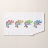 Colorful Chameleons Bad Handdoek (Handdoek)