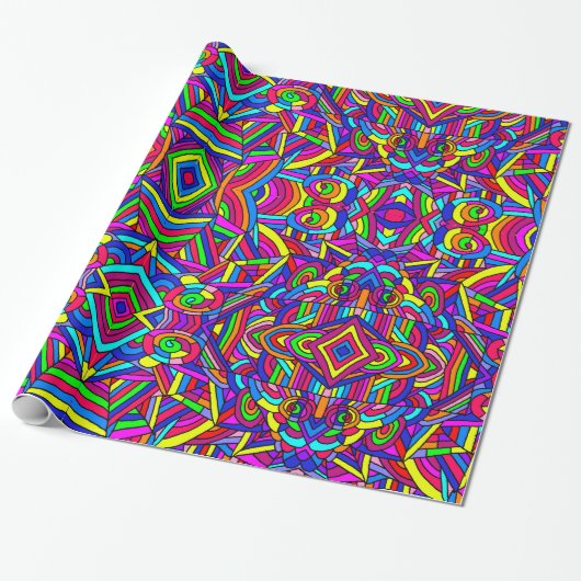 Colorful Chaos 2 Cadeaupapier (Uitgerold)