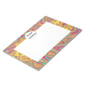 Colorful chaos abstract design notitieblok (Schuin)