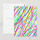 Colorful Chaos Briefkaart (Voorkant / Achterkant)