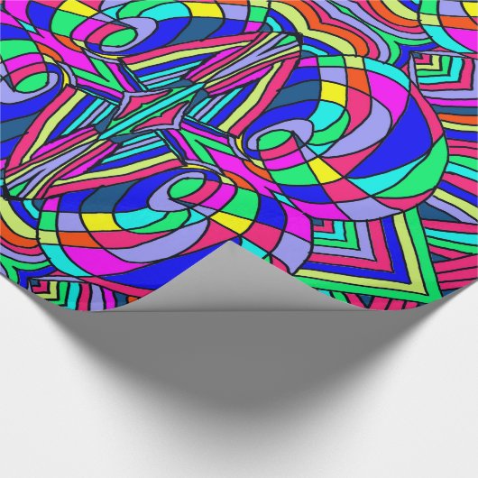 Colorful Chaos Cadeaupapier (Hoek)