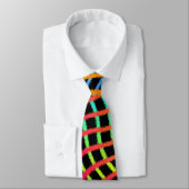 Colorful Chaos Fun Art Tie Stropdas (Gebonden)