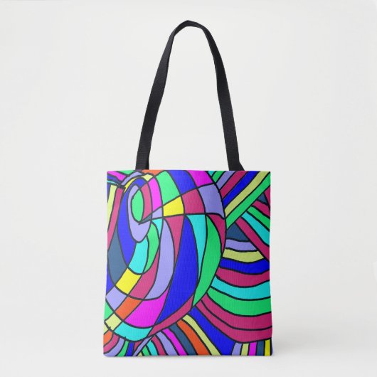 Colorful Chaos Tote Bag (Voorkant)