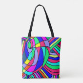 Colorful Chaos Tote Bag (Achterkant)