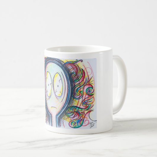 Colorful Character #freakingout Coffee Mok (Voorkant rechts)