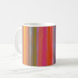 Colorful Charcoal Boho Stripes Koffiemok