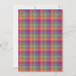Colorful Checker Abstract Pattern Kaart