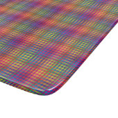 Colorful Checker Abstract Pattern Snijplank (Hoek)