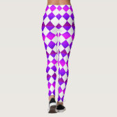 Colorful Checker Diamond Pattern Leggings (Achterkant)
