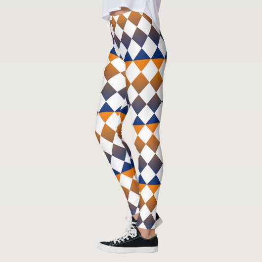 Colorful Checker Diamond Pattern Leggings (Links)