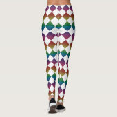 Colorful Checker Diamond Pattern Leggings (Achterkant)