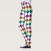 Colorful Checker Diamond Pattern Leggings (Links)