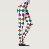 Colorful Checker Diamond Pattern Leggings (Rechts)
