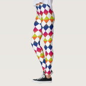 Colorful Checker Diamond Pattern Leggings (Links)