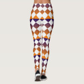 Colorful Checker Diamond Pattern Leggings (Achterkant)