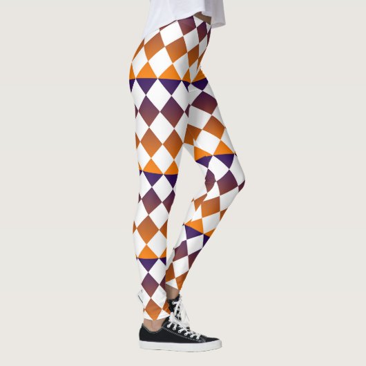 Colorful Checker Diamond Pattern Leggings (Rechts)