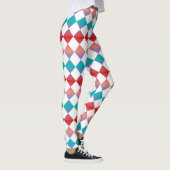 Colorful Checker Diamond Pattern Leggings (Rechts)