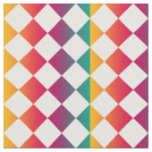 Colorful Checker Diamond Pattern Stof (Close Up)