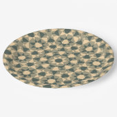 Colorful Checker Diamond Plaid Pattern Papieren Bordje (Gekanteld)