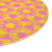 Colorful Checker Diamond Plaid Pattern Snijplank (Hoek)