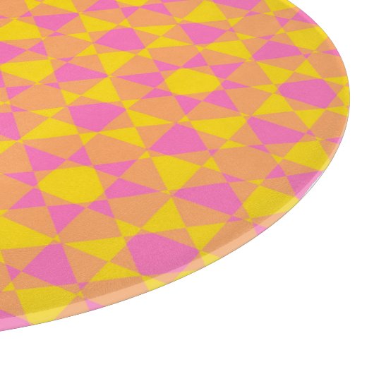 Colorful Checker Diamond Plaid Pattern Snijplank (Hoek)