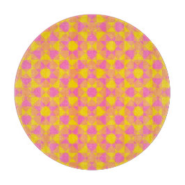 Colorful Checker Diamond Plaid Pattern Snijplank