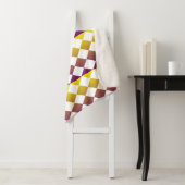Colorful Checker Diamond Plaid Seamless Pattern Sherpa Deken (In situ)