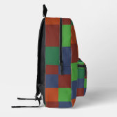 Colorful Checkerboard Bedrukte Rugzak (Links)